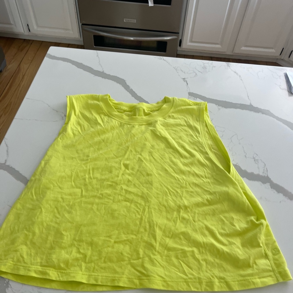 Lululemon Bright Yellow Sleeveless Top . Size 12